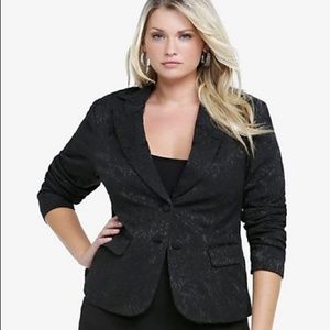 Torrid Sz 0X Long Sleeve Brocade Blazer K